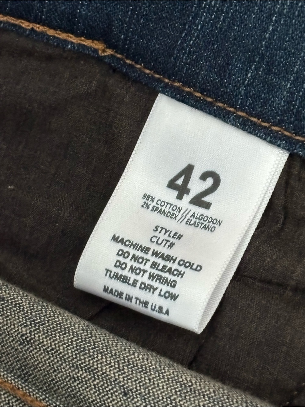 Los Angeles Golden Denim GOLDEN VENUS Flare Distressed Red Letters Jeans Sz: 42 - Picture 12 of 12